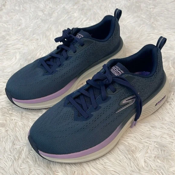 Skechers Blue and Purple Sneakers with Mesh Upper and Cushioned Sole SIZE 7.5 - Picture 2 of 9